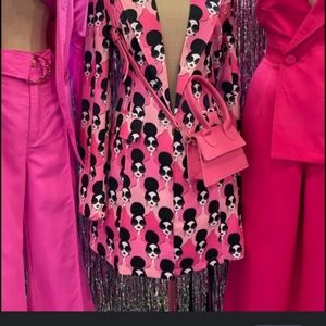 NWT Pink Blazer with matching purse, size medium(6-8)